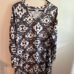 Lularoe Emily swing dress with pockets.